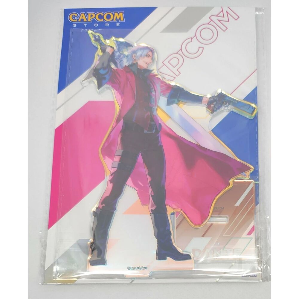 Devil May Cry Dante Holographic Acrylic Stand Pin Badge CAPCOM Capcom Store